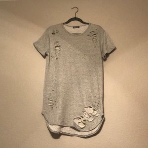 Distress Tunic Dress